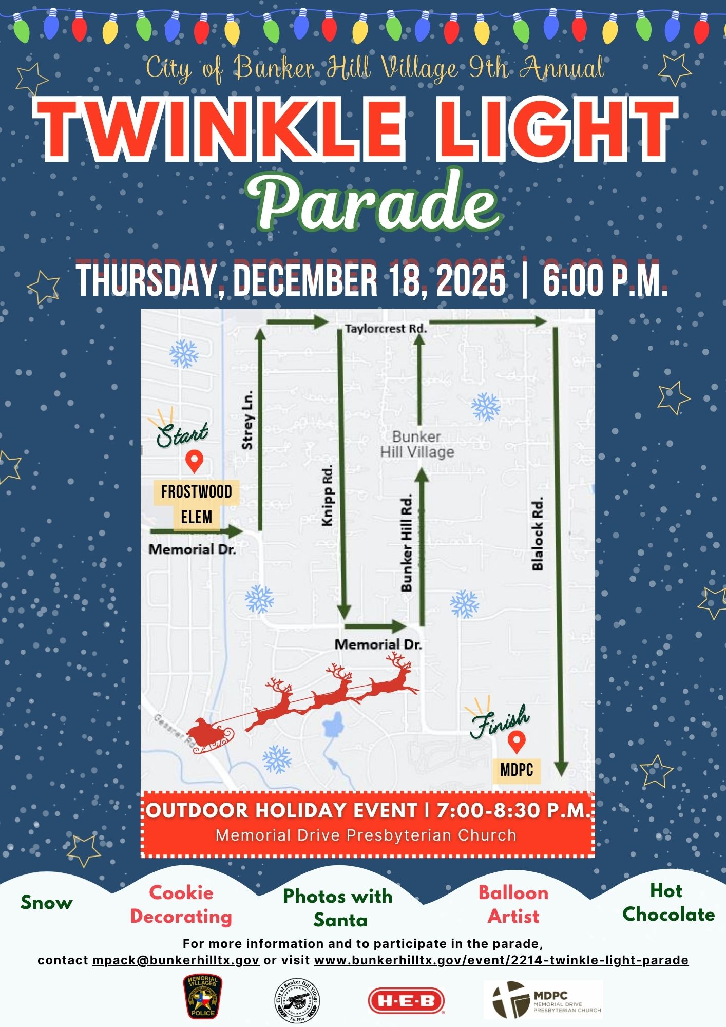 Twinkle Light Parade 2025 Flyer